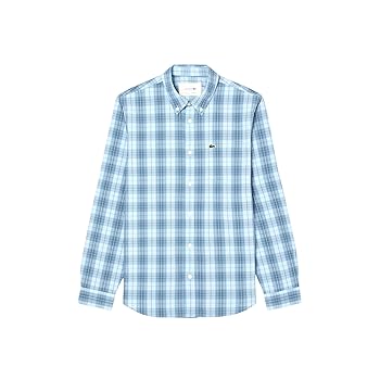 Amazon.com: Lacoste Men's Check Print Stretch Shirt, Rill